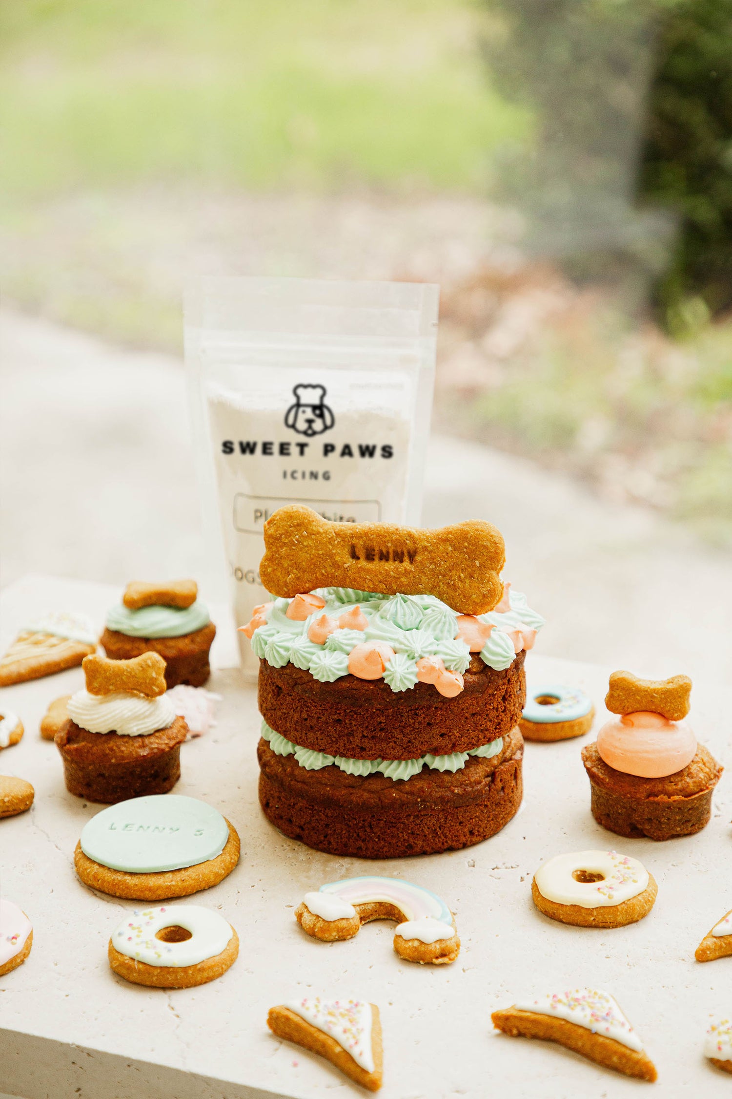 Dog Icing Mix Treats Cookies Cakes with Fondant Frosting Icing