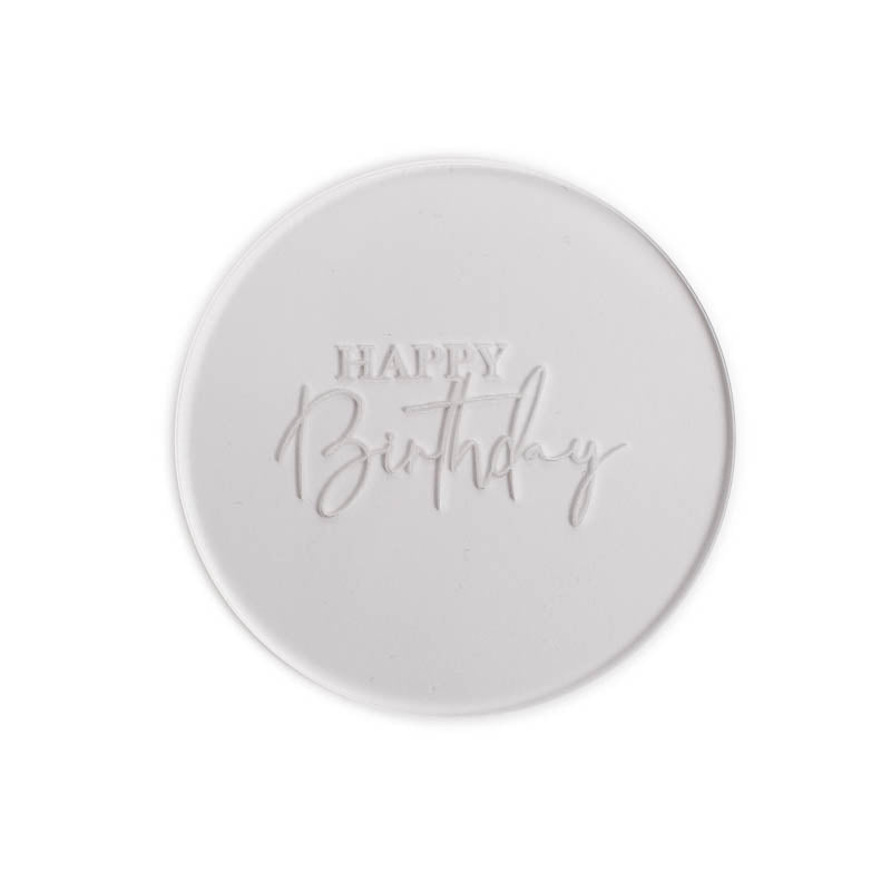Cookie Embosser Stamp - Happy Birthday