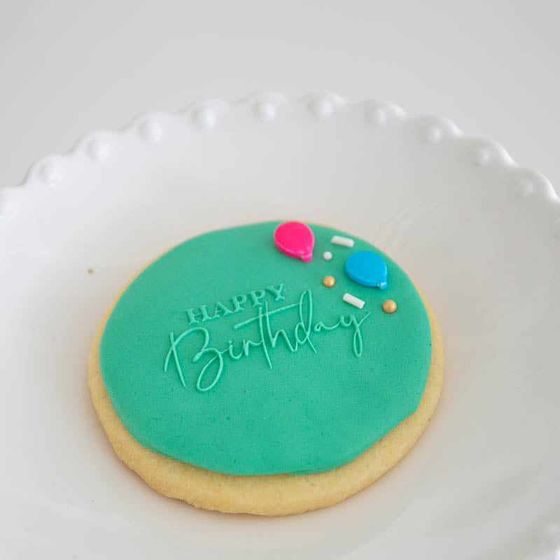 Cookie Embosser Stamp - Happy Birthday